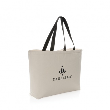 Logo trade corporate gift photo of: Impact Aware™ 285 gsm rcanvas large cooler tote undyed