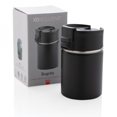 Logo trade promotional giveaways image of: Bogota compact vacuum mug with ceramic coating