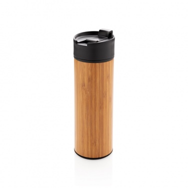 Logotrade promotional product picture of: Bogota vacuum bamboo coffee mug