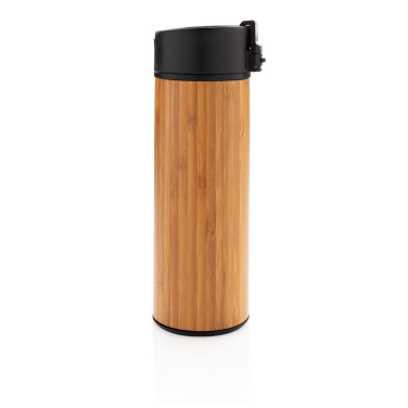 Logo trade promotional giveaway photo of: Bogota vacuum bamboo coffee mug