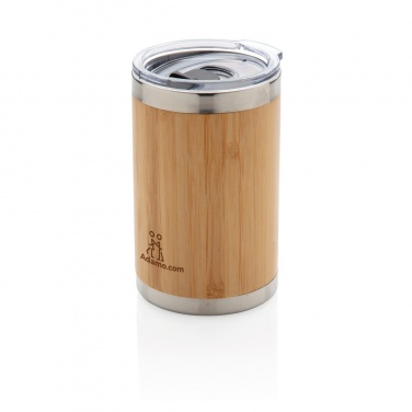 Logo trade corporate gifts image of: Bamboo coffee to go tumbler