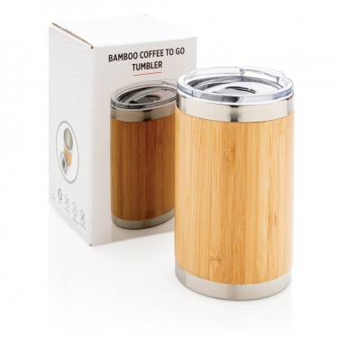 Logo trade advertising products image of: Bamboo coffee to go tumbler