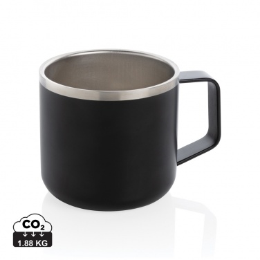 Logo trade promotional giveaways image of: Stainless steel camp mug