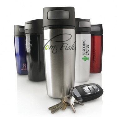 Logo trade promotional giveaways image of: Auto leak proof tumbler