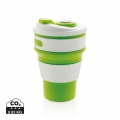 Foldable silicone cup, green