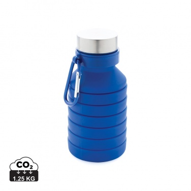 Logotrade promotional items photo of: Leakproof collapsible silicone bottle with lid