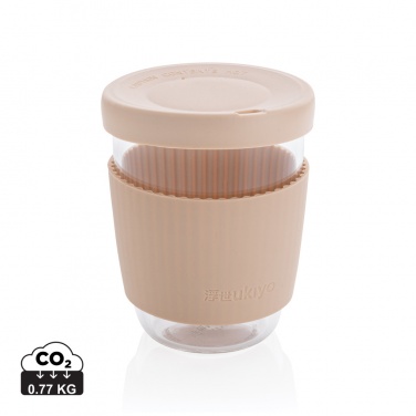 Logo trade promotional giveaway photo of: Ukiyo borosilicate glass with silicone lid and sleeve