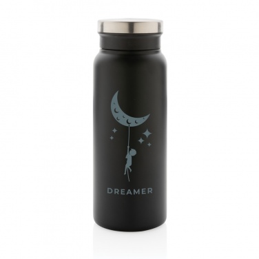 Logotrade promotional product picture of: RCS Recycled stainless steel vacuum bottle 600ML