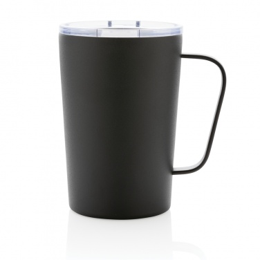 Logotrade promotional merchandise image of: RCS Recycled stainless steel modern vacuum mug with lid