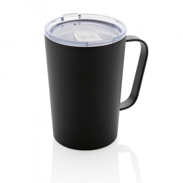 Logo trade corporate gift photo of: RCS Recycled stainless steel modern vacuum mug with lid