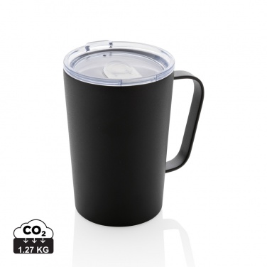 Logo trade promotional items image of: RCS Recycled stainless steel modern vacuum mug with lid