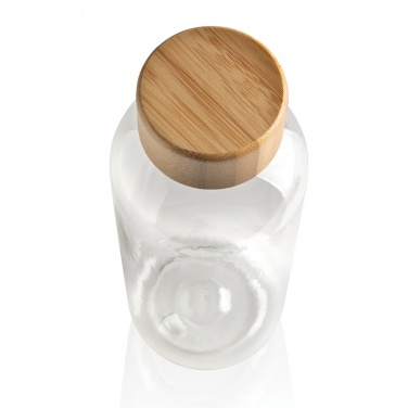 Logo trade advertising products image of: RCS RPET bottle with bamboo lid