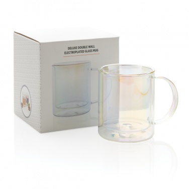 Logotrade corporate gifts photo of: Deluxe double wall electroplated glass mug