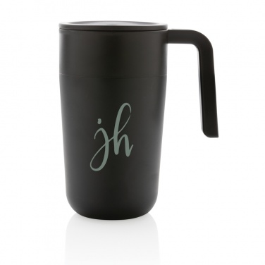 Logo trade promotional gifts picture of: GRS Recycled PP and SS mug with handle