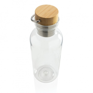 Logo trade promotional gifts picture of: RCS RPET bottle with bamboo lid and handle