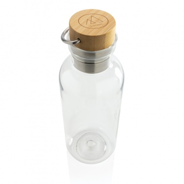 Logo trade promotional gifts image of: RCS RPET bottle with bamboo lid and handle