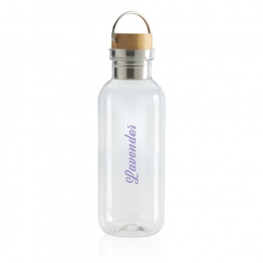 Logotrade promotional item image of: RCS RPET bottle with bamboo lid and handle