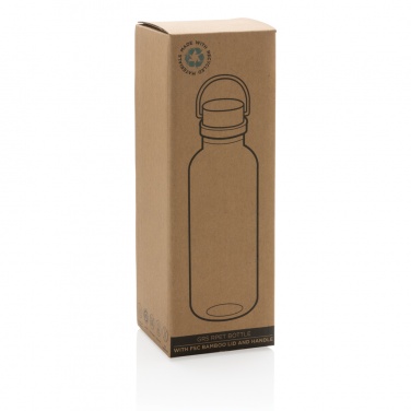 Logotrade advertising products photo of: RCS RPET bottle with bamboo lid and handle