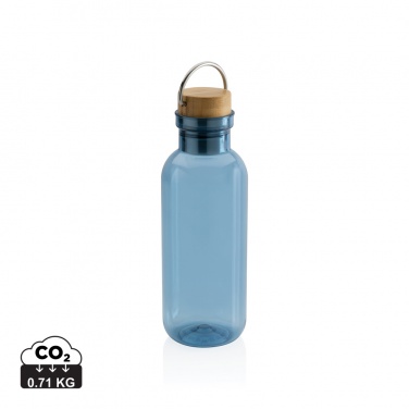 Logo trade promotional items picture of: RCS RPET bottle with bamboo lid and handle