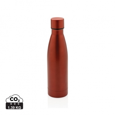 Logo trade promotional gifts image of: RCS Recycled stainless steel solid vacuum bottle