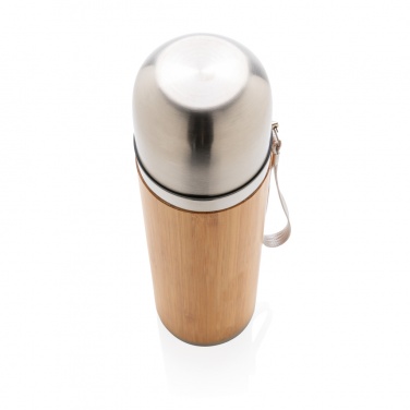 Logotrade promotional giveaway image of: Bamboo vacuum travel flask