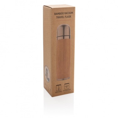 Logotrade business gift image of: Bamboo vacuum travel flask