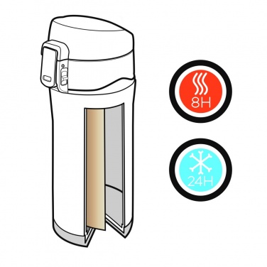 Logo trade promotional giveaways image of: Swiss Peak Elite copper vacuum mug