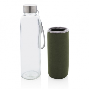 Logotrade promotional item image of: Glass bottle with neoprene sleeve