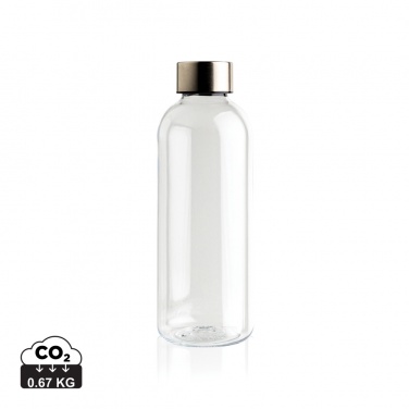 Logo trade promotional items image of: Leakproof water bottle with metallic lid