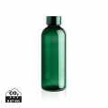 Leakproof water bottle with metallic lid, green