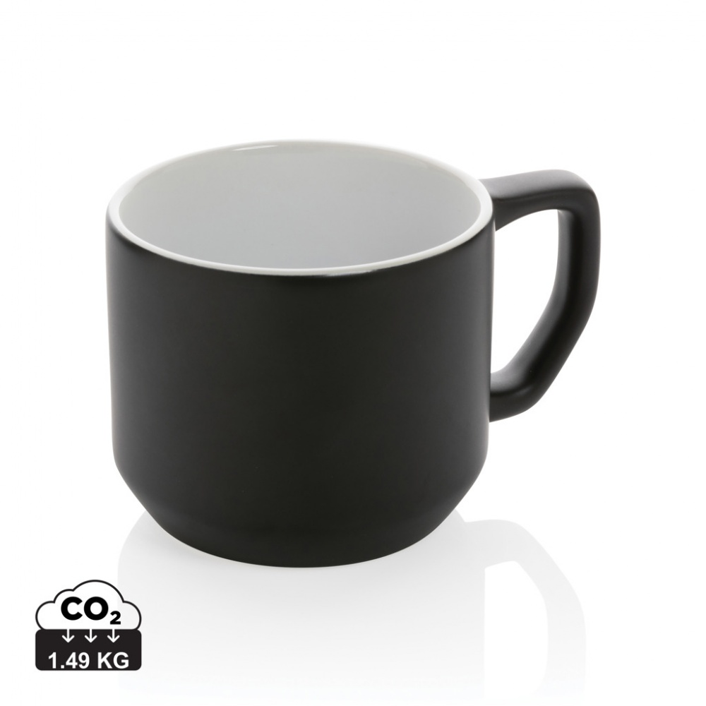 Logo trade promotional product photo of: Ceramic modern mug 350ml