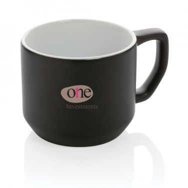 Logo trade promotional product photo of: Ceramic modern mug 350ml