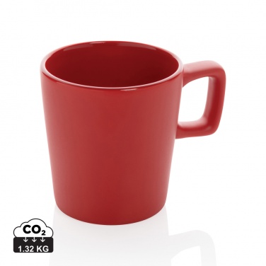 Logo trade promotional giveaways image of: Ceramic modern coffee mug 300ml