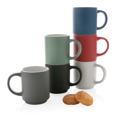 Logo trade corporate gifts image of: Ceramic stackable mug 180ml