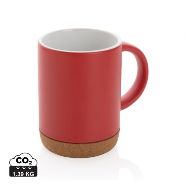 Logotrade advertising products photo of: Ceramic mug with cork base 280ml