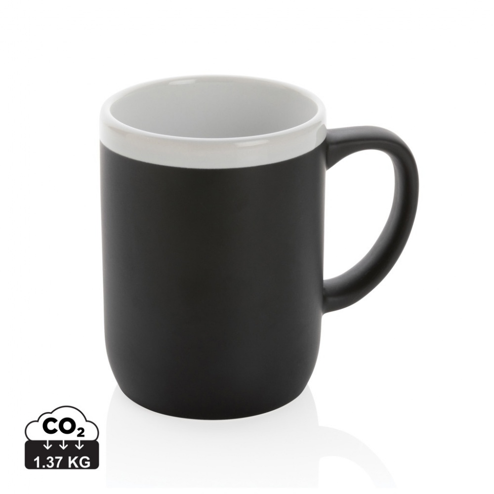 Logotrade promotional product image of: Ceramic mug with white rim 300ml