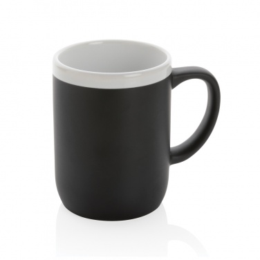 Logo trade promotional gift photo of: Ceramic mug with white rim 300ml