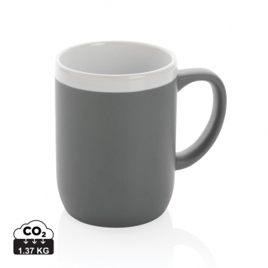 Logo trade promotional gift photo of: Ceramic mug with white rim 300ml