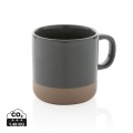 Glazed ceramic mug 360ml, grey