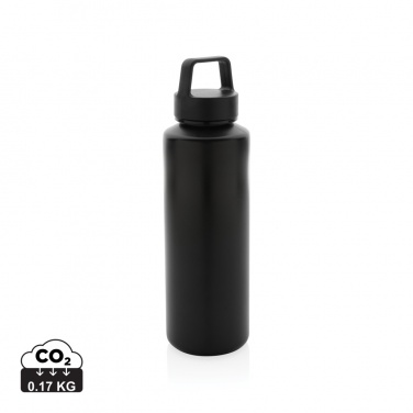 Logo trade corporate gifts image of: RCS certified recycled PP water bottle with handle