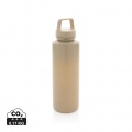 RCS certified recycled PP water bottle with handle, brown