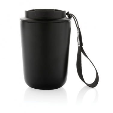 Logo trade promotional products picture of: Cuppa RCS re-steel vacuum tumbler with lanyard