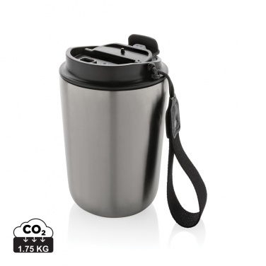 Logo trade promotional giveaway photo of: Cuppa RCS re-steel vacuum tumbler with lanyard