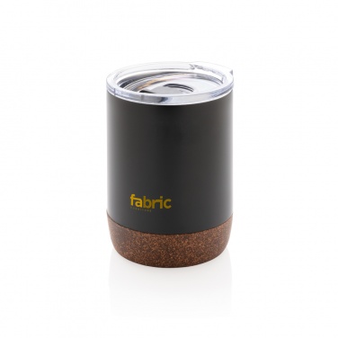 Logo trade promotional items image of: RCS Re-steel cork small vacuum coffee mug