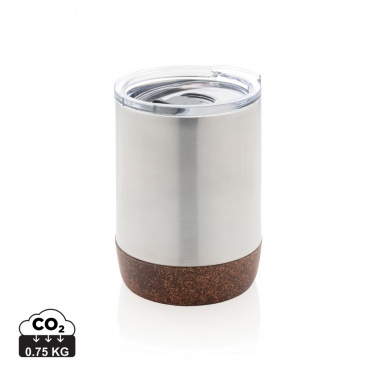 Logo trade promotional gifts picture of: RCS Re-steel cork small vacuum coffee mug