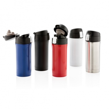 Logotrade promotional item image of: RCS Recycled stainless steel easy lock vacuum mug