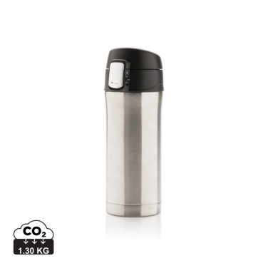 Logo trade advertising products image of: RCS Recycled stainless steel easy lock vacuum mug