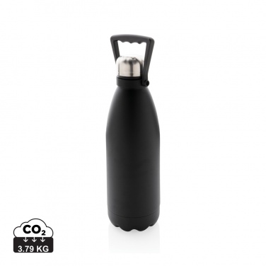 Logo trade promotional merchandise photo of: RCS Recycled stainless steel large vacuum bottle 1.5L