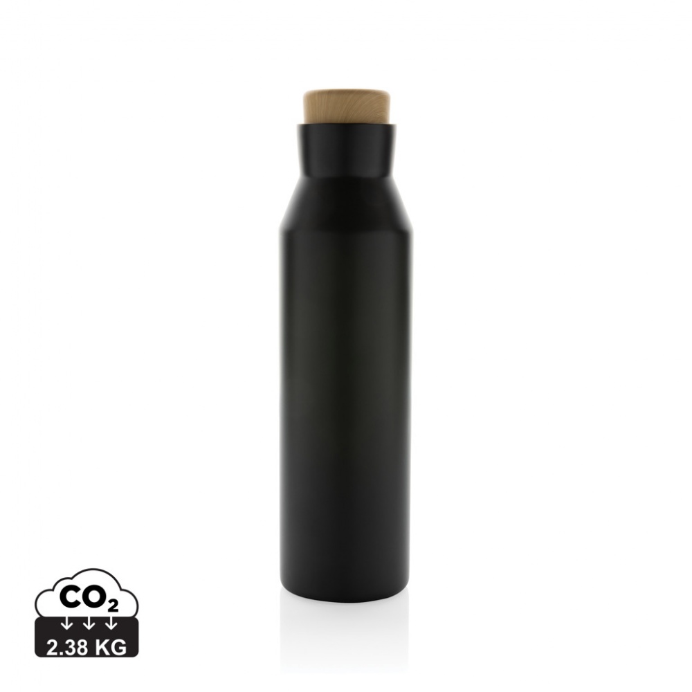 Logo trade corporate gift photo of: Gaia RCS certified recycled stainless steel vacuum bottle