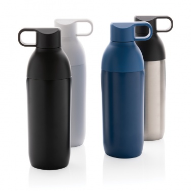 Logo trade promotional merchandise picture of: Flow RCS recycled stainless steel vacuum bottle